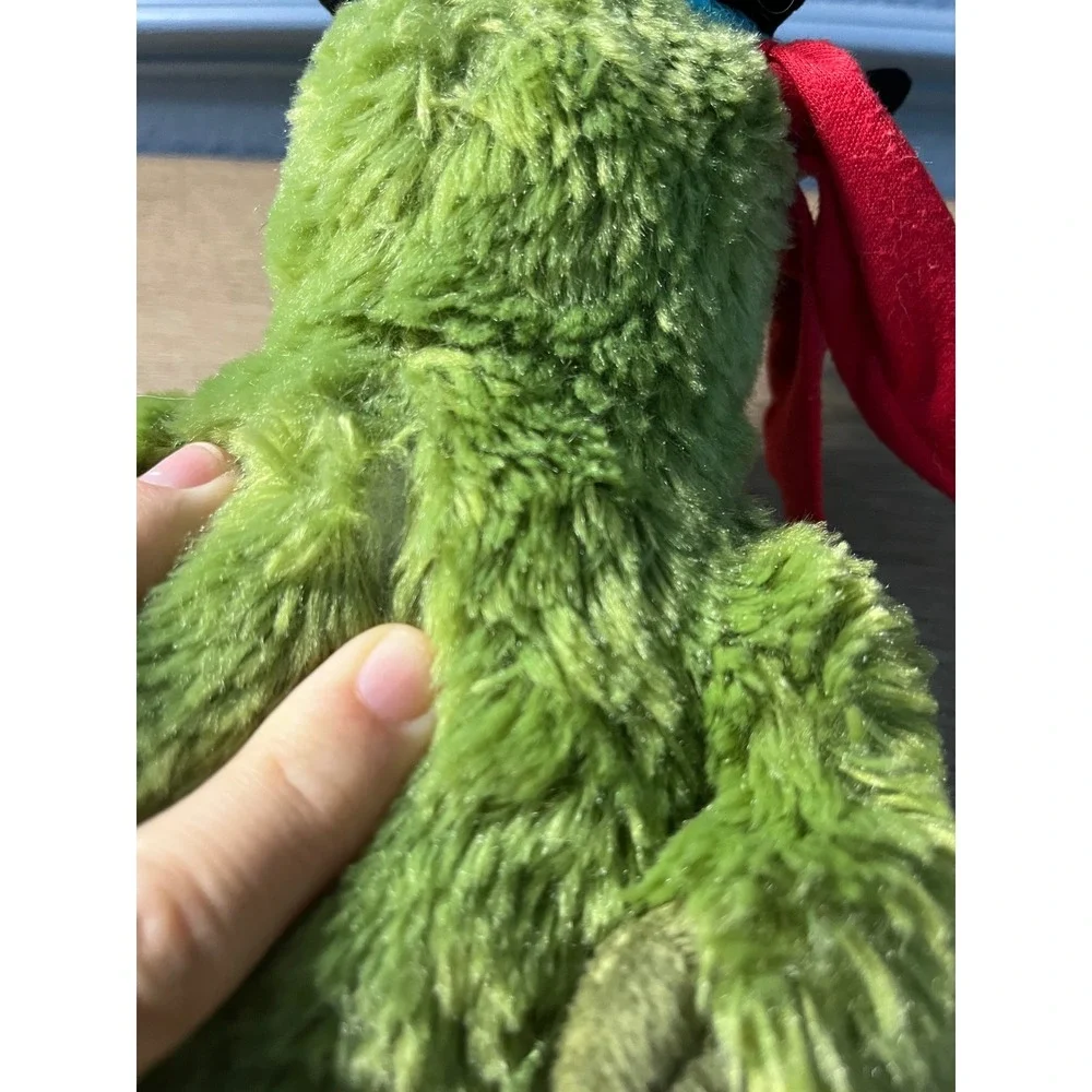 Disney Plush Pirate Parrot Green Anchor Skull Hat Stuffed‎ Animal Toy READ